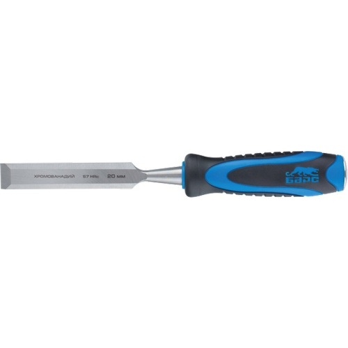 Долото-стамеска, плоская, 10 мм, двухкомпонентная рукоятка, металлический затыльник Барс по ценам производителя в Москве с доставкой по всей России