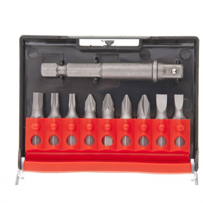 Отвертка с Т-образной эргономичной ручкой, набором бит и насадок, 20 шт, CrV Matrix по ценам производителя в Москве с доставкой по всей России