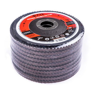 Круг лепестковый с керамическим абразивом для шлифования по нержавеющей стали FTL Everest 27 125 х 22,2 мм P120 купить в Москве с доставкой по всей России | ProtosMarket.ru