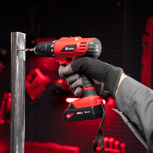 Дрель-шуруповерт аккумуляторная MCDL-12-02, Li-Ion, 12 В, 2 акк. MTX по ценам производителя в Москве с доставкой по всей России