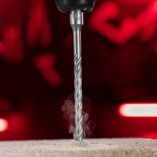 Бур по бетону, 6 x 160 мм, SDS Plus c крестовой пластиной Matrix по ценам производителя в Москве с доставкой по всей России