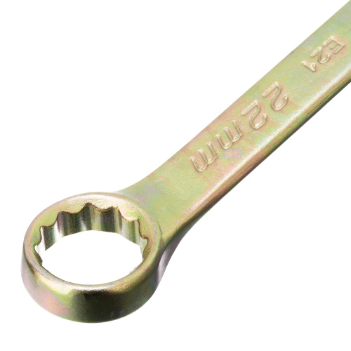 Ключ комбинированный, 22 мм, желтый цинк Сибртех по ценам производителя в Москве с доставкой по всей России