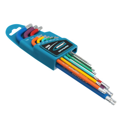 Набор ключей имбусовых Torx -TT, 9 шт: T10-T50, магнит, S2, экстра-длинные, хром/краска 9 шт Gross по ценам производителя в Москве с доставкой по всей России