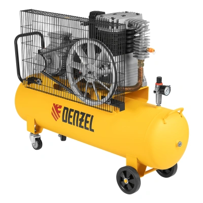 Компрессор воздушный, ременный привод BCI4000-T/100, 4.0 кВт, 100 литров, 690 л/мин Denzel по ценам производителя в Москве с доставкой по всей России