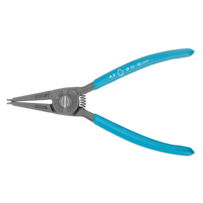 Съемник, 175 мм, для внешних стопорных колец (19-60 мм) прямые губки (разжим) Gross по ценам производителя в Москве с доставкой по всей России