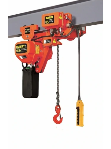 0,5т 6м УСВ таль цепная ТЭЦ OCALIFT 005-01LHD 380в передвижная двухскоростная купить в Москве с доставкой по всей России | ProtosMarket.ru
