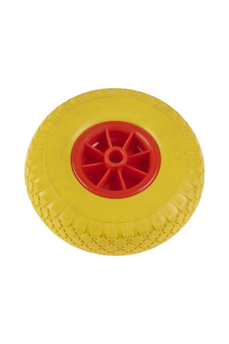 Колесо литое полиуретановое 260 мм PU 1805-2 с пластиковым ободом (без подшипника) по ценам производителя в Москве с доставкой по всей России