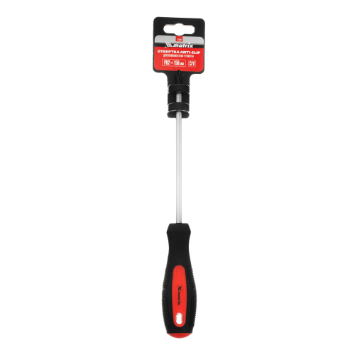 Отвертка Anti-Slip, PH2 х 150 мм, CrV, двухкомпонентная рукоятка Matrix по ценам производителя в Москве с доставкой по всей России