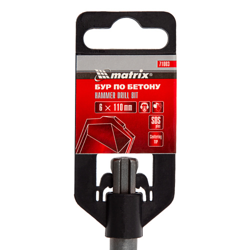 Бур по бетону, 6 x 110 мм, SDS Plus Matrix по ценам производителя в Москве с доставкой по всей России