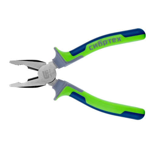 Плоскогубцы комбинированные, 200 мм, фосфатирование, трехкомпонентные рукоятки Сибртех по ценам производителя в Москве с доставкой по всей России