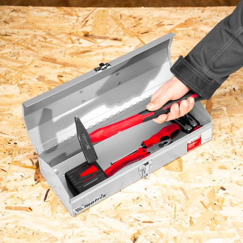 Ящик для инструмента, 410 х 154 х 95 мм, металлический Matrix по ценам производителя в Москве с доставкой по всей России