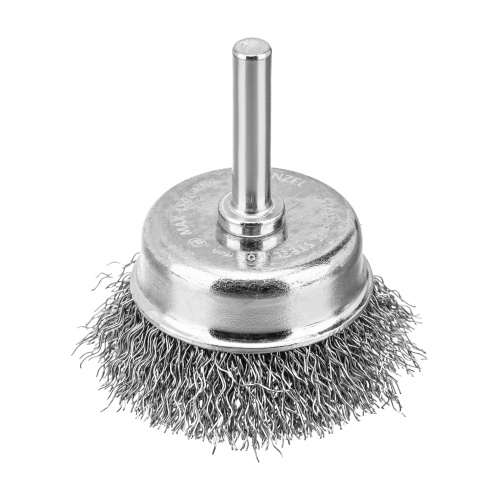 Набор щеток для дрели, 1 Плоская 50мм, 2 Чашки 25-50мм, шпилька, нерж. вит. проволока Denzel по ценам производителя в Москве с доставкой по всей России