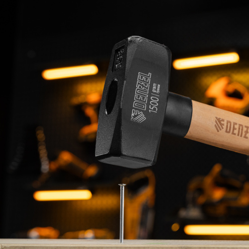 Кувалда, 1500 г, кованая головка, буковая рукоятка Denzel по ценам производителя в Москве с доставкой по всей России