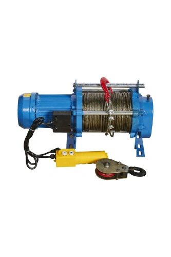 Лебедка электрическая  500/1000 кг 100/50 м с канатом 220 В TOR KCD по ценам производителя в Москве с доставкой по всей России
