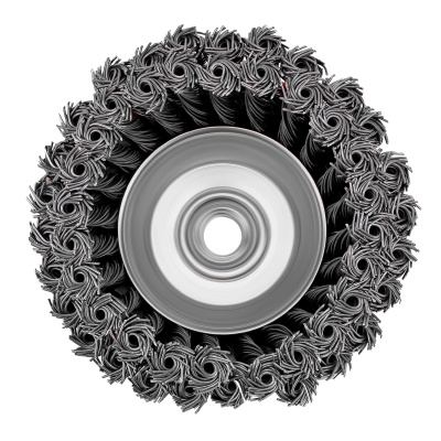 Щетка для УШМ, 125 мм, М14, "чашка", двухрядная, крученая проволока 0.8 мм Matrix по ценам производителя в Москве с доставкой по всей России