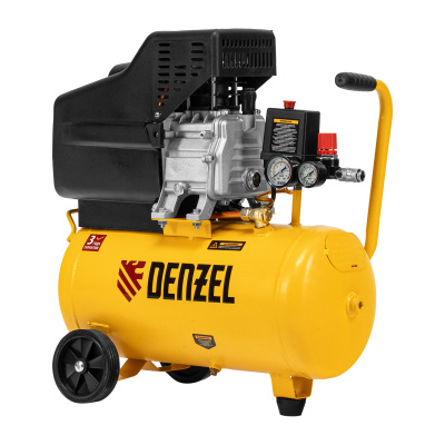 Компрессор воздушный DC1500/24, прямой привод, 1.5 кВт, 24 литра, 220 л/мин Denzel по ценам производителя в Москве с доставкой по всей России