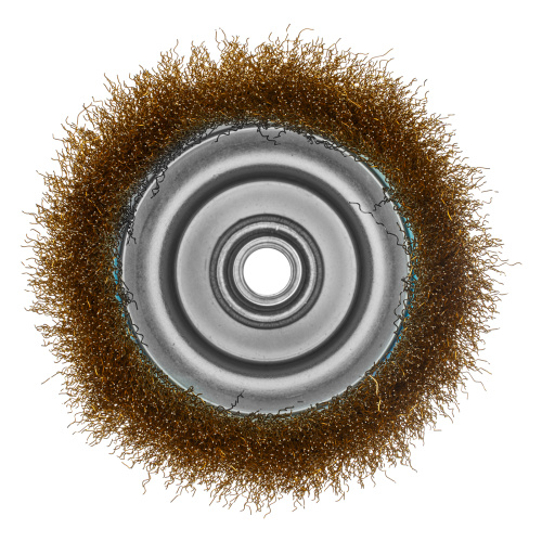 Щетка для УШМ, 125 мм, М14, "чашка", латунированная витая проволока Matrix по ценам производителя в Москве с доставкой по всей России