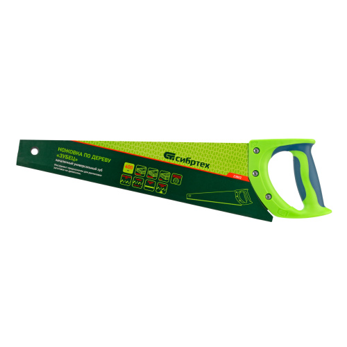 Ножовка по дереву "Зубец", 400 мм, 7-8 TPI, каленый зуб 2D, двухкомпонентная рукоятка Сибртех по ценам производителя в Москве с доставкой по всей России