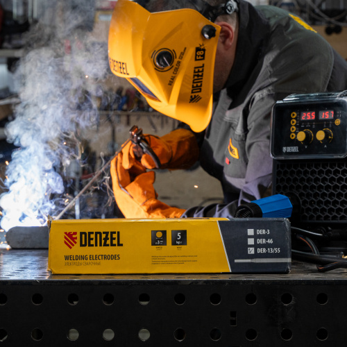 Электроды DER-13/55, диам. 3 мм, 5 кг, основное покрытие Denzel по ценам производителя в Москве с доставкой по всей России