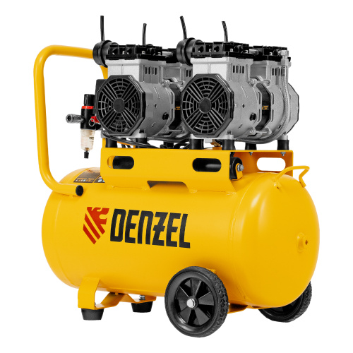 Компрессор безмасляный, малошумный DLS 2200/50, 2200 Вт, 2x1100, 50 л, 380 л/мин Denzel по ценам производителя в Москве с доставкой по всей России