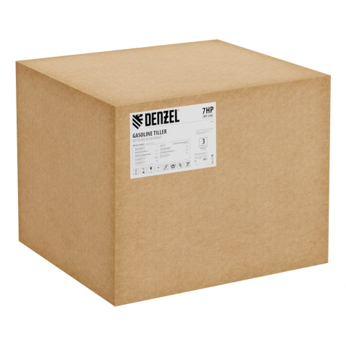 Мотоблок DPT-370S, 7 л.с., ремен.сцеп, фрез 3х4, ШОМ, передачи 3В/1Н Denzel по ценам производителя в Москве с доставкой по всей России