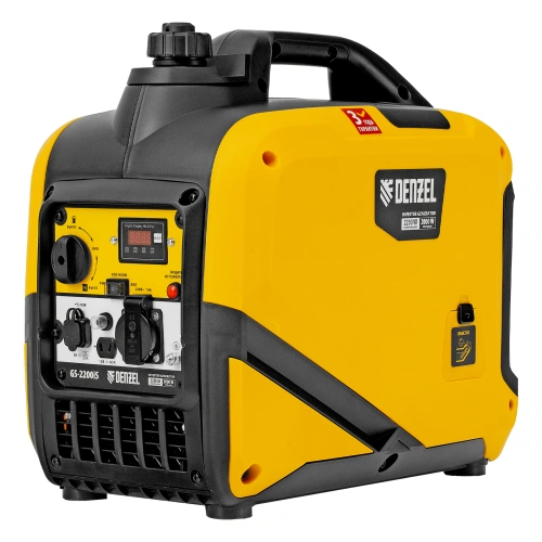 Генератор инверторный GS-2200iS, 2,2 кВт, 230 В, закрытый корпус, ручной старт DENZEL по ценам производителя в Москве с доставкой по всей России