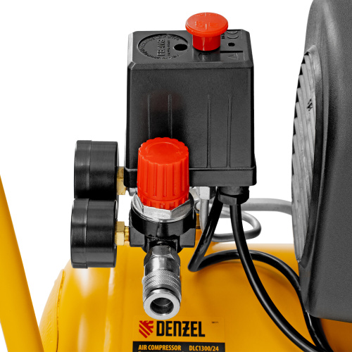 Компрессор воздушный DLC1300/24 безмасляный 1.3 кВт, 24 литра, 206 л/мин Denzel по ценам производителя в Москве с доставкой по всей России