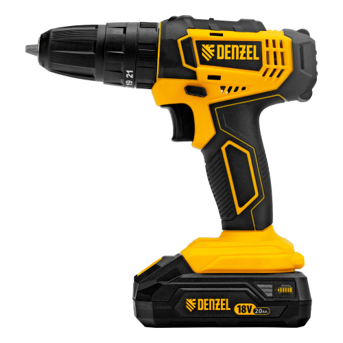 Дрель-шуруповерт аккумуляторная ударная CID-18-02BM, Li-Ion, 18 В, 2 акк. Denzel по ценам производителя в Москве с доставкой по всей России
