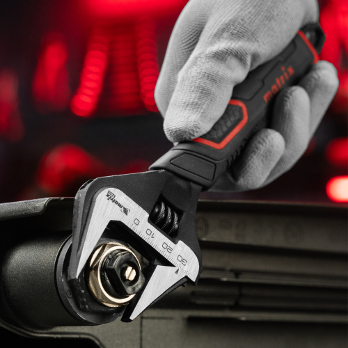 Ключ разводной, тонкие губки, фосфатированный, двухкомпонентная рукоятка, 200 мм, PRO Matrix по ценам производителя в Москве с доставкой по всей России