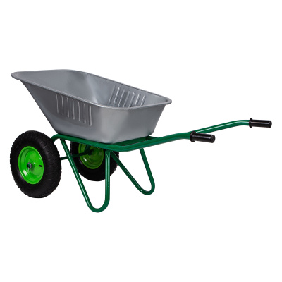 Тачка садово-строительная, 2-х колесная, усиленная, грузоподъемность 320 кг, объем 100 л по ценам производителя в Москве с доставкой по всей России