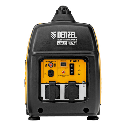 Генератор инверторный GT-2200iS, 2.2 кВт, 230 В, бак 4 л, закрытый корпус, ручной старт Denzel по ценам производителя в Москве с доставкой по всей России