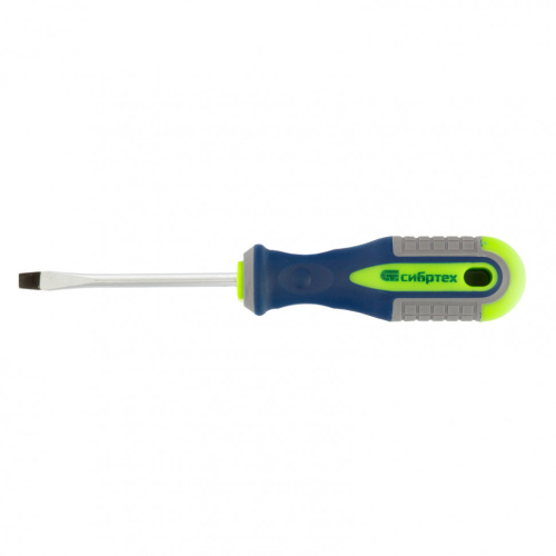 Отвертка, SL5 х 75 мм, CrV, трехкомпонентная рукоятка Сибртех по ценам производителя в Москве с доставкой по всей России