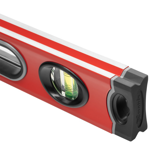 Уровень алюминиевый, 600 мм, 3 глазка, ударопрочные заглушки, двухкомпонентные ручки Matrix ProFI по ценам производителя в Москве с доставкой по всей России