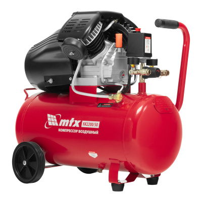 Компрессор воздушный КК-2200/50, 2,2 кВт, 350 л/мин, 50 л, прямой привод, масляный MTX по ценам производителя в Москве с доставкой по всей России
