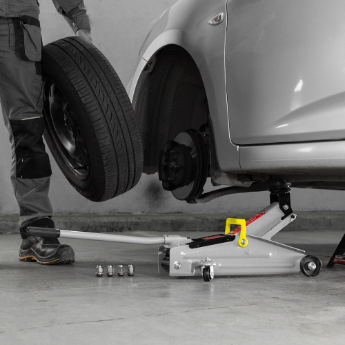 Домкрат гидравлический подкатной, 2 т, высота подъема 135-355 мм Matrix по ценам производителя в Москве с доставкой по всей России