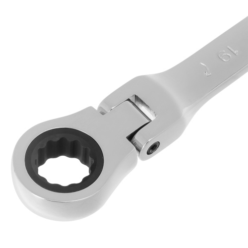 Ключ комбинированный трещоточный, 19 мм, CrV, шарнирный, зеркальный хром Matrix Professional по ценам производителя в Москве с доставкой по всей России