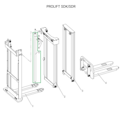 Центральный гидроцилиндр для штабелеров SDR1635/SDK1536 по ценам производителя в Москве с доставкой по всей России