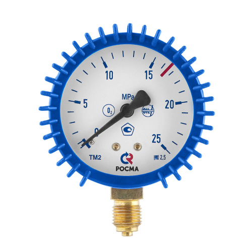 Манометр 25,0 МПа, ⌀63 мм, G1/4, кислород по ценам производителя в Москве с доставкой по всей России