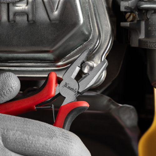 Плоскогубцы Mini, 130 мм, никелированные, авторазжим, двухкомпонентные рукоятки Matrix по ценам производителя в Москве с доставкой по всей России