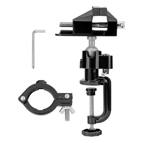 Тиски настольные, многофункциональные, сменная насадка, хомут для дрели, шарнирный механизм, 70 мм Matrix по ценам производителя в Москве с доставкой по всей России
