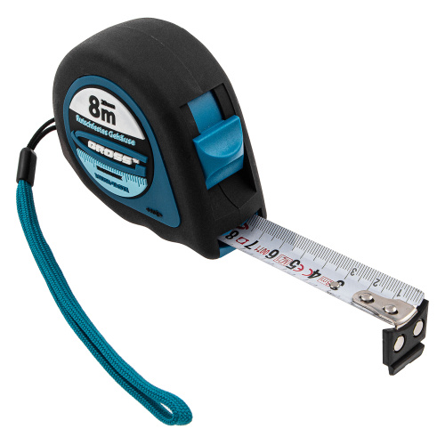 Рулетка "Ergonomisch",8 м x 25 мм,магнитный обрезиненный зацеп Gross по ценам производителя в Москве с доставкой по всей России