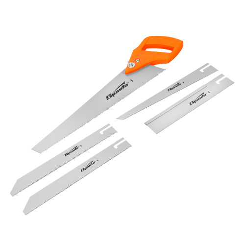 Ножовка по дереву, 350 мм, 5 сменных полотен, пластиковая рукоятка Sparta по ценам производителя в Москве с доставкой по всей России