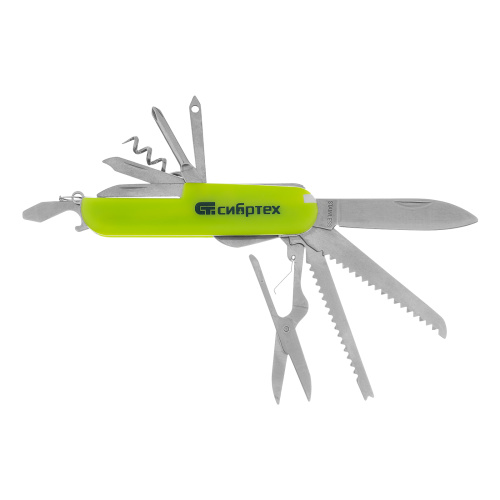 Нож многофункциональный, компактный размер, 15 функций, 90 мм Сибртех по ценам производителя в Москве с доставкой по всей России