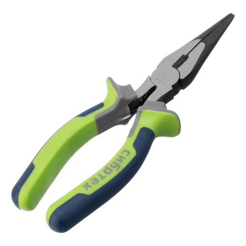 Длинногубцы прямые 180 мм, фосфатирование, трехкомпонентные рукоятки Сибртех по ценам производителя в Москве с доставкой по всей России