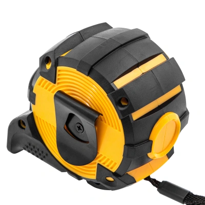 Рулетка 5м х 32мм, автоматич. фиксац., нейлон. покрытие, магнит. зацеп, двухстор. разметка Denzel по ценам производителя в Москве с доставкой по всей России