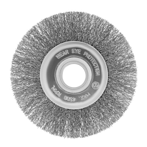 Щетка для УШМ, 125 мм, посадка 22.2 мм, плоская, витая проволока Сибртех по ценам производителя в Москве с доставкой по всей России