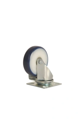 Колесо аппаратное поворотное SCv 92 75 мм (синяя резина) по ценам производителя в Москве с доставкой по всей России