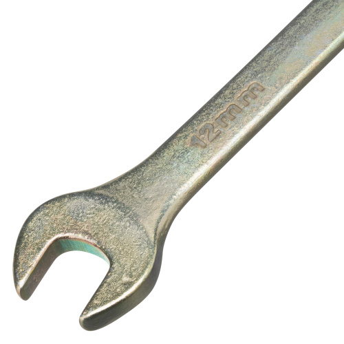 Ключ комбинированный, 12 мм, желтый цинк Сибртех по ценам производителя в Москве с доставкой по всей России