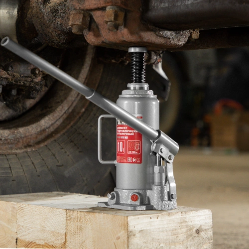 Домкрат гидравлический бутылочный, 10 т, высота подъема 230-460 мм Matrix по ценам производителя в Москве с доставкой по всей России