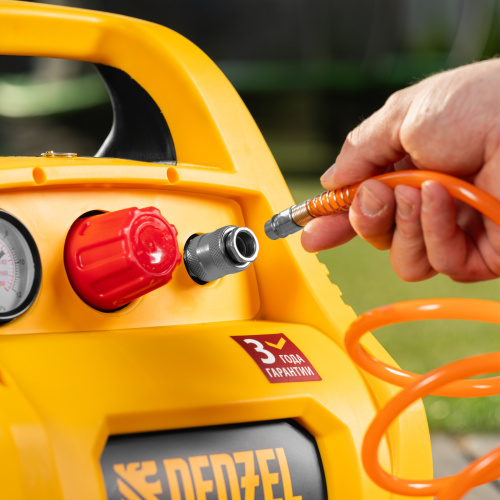 Компрессор воздушный безмасляный РС 1/6-180,1, 1 кВт, 180 л/мин, 6 л Denzel по ценам производителя в Москве с доставкой по всей России